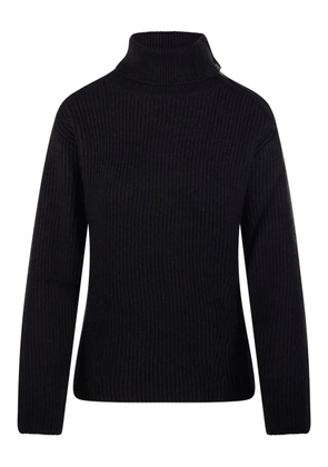 P.A.R.O.S.H. ribbed turtleneck zip-fastening jumper - Blue