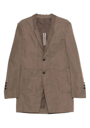 Rick Owens button panelled coat - Brown