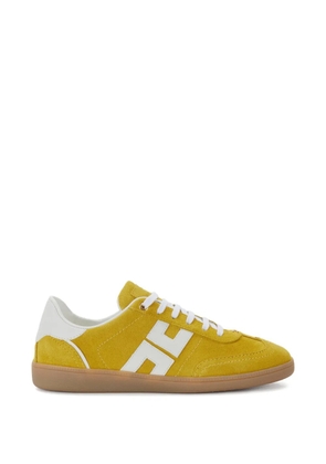 Elisabetta Franchi logo-detail leather sneakers - Yellow