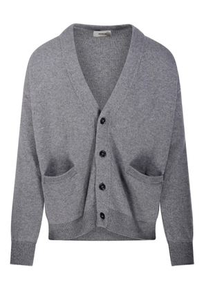 A Paper Kid patch pocket V-neck cardigan - Grey
