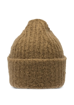 Guest In Residence ribbed beanie hat - Brown