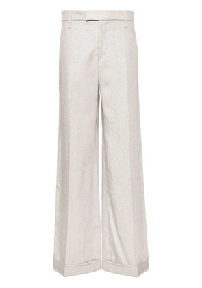 Brunello Cucinelli lurex wide-leg trousers - Grey