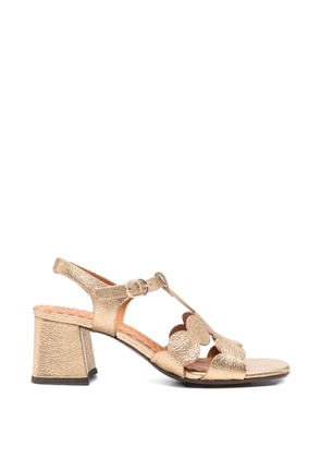 Chie Mihara scallop-strap sandals - Gold