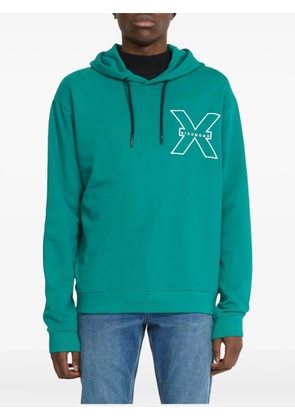 John Richmond graphic-print hoodie - Green