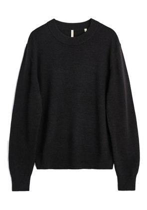 Sunflower crew-neck wool sweater - Brown