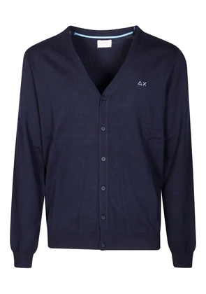 Sun68 wool-cotton-blend cardigan - Blue
