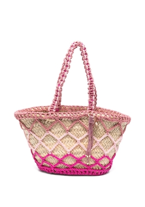 Rosantica medium braided-rope tote bag - Neutrals