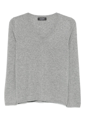 Gran Sasso V-neck sweater - Grey