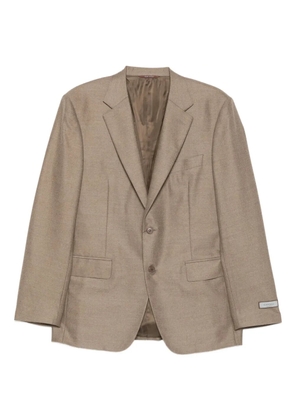 Canali two-button wool blazer - Brown