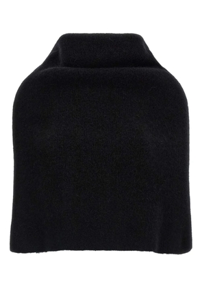 Rick Owens Cowl hooded-collar cape - Black