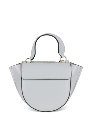 Wandler small Hortensia zipped leather tote bag - Blue