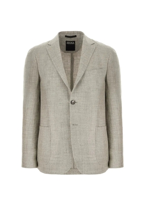 Zegna single-breasted blazer - Neutrals
