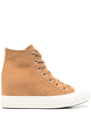 Converse Chuck 70 lace-up platform sneakers - Brown