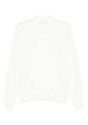 Tagliatore high-neck long-sleeve sweater - White