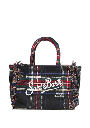 MC2 Saint Barth Colette tartan-pattern tote bag - Black