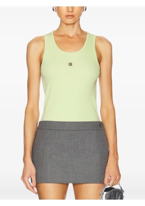Givenchy ribbed logo-detail tank top - Green
