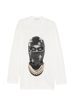 Ih Nom Uh Nit Mask Crosses crew-neck sweatshirt - White
