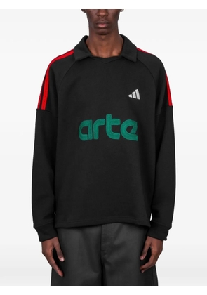 adidas x Arte Antwerp polo-collar sweatshirt - Black