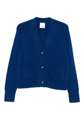 Allude patch-pocket button cardigan - Blue