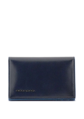 PIQUADRO logo-embossed leather wallet - Blue
