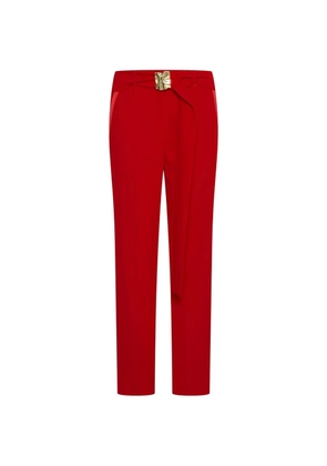 Marella buckle-belted trousers - Red