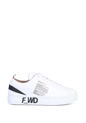 F_WD text print sneakers - White