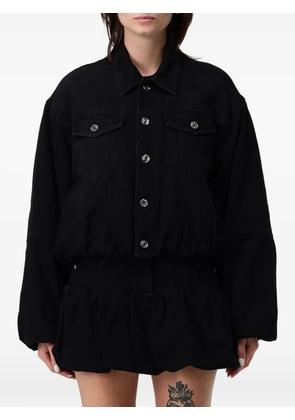 LIU JO balloon denim jacket - Black
