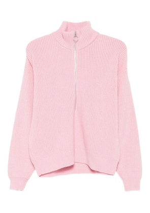 Marques'Almeida high-neck zip-front sweater - Pink
