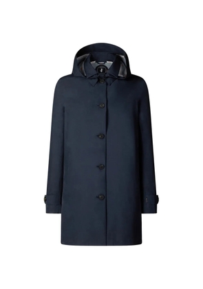 Save The Duck hooded buttoned coat - Blue