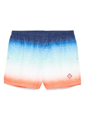 Casablanca printed jacquard swim shorts - Blue