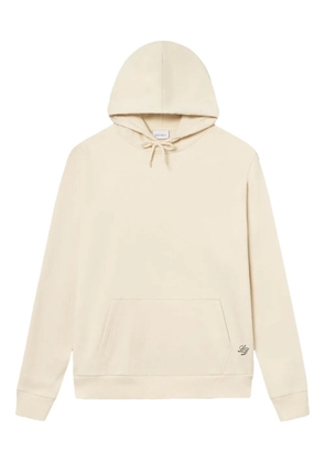 Les Deux logo-embroidered cotton hoodie - Neutrals