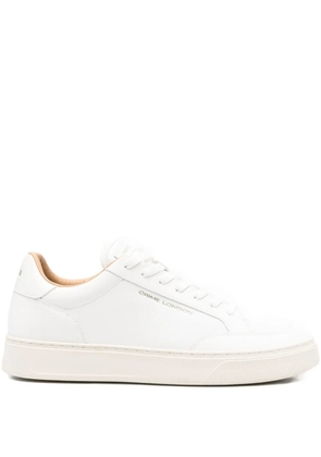 Crime London leather lace-up sneakers - White
