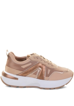 Alexander Smith metallic-panelled sneakers - Neutrals