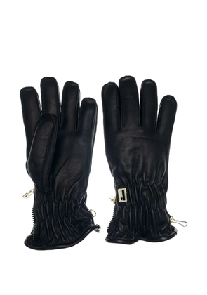 Restelli zip gloves - Black
