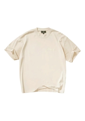 Represent Script Logo-embroidered T-shirt - Neutrals