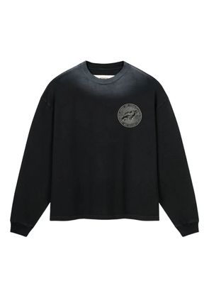 ROUGH. graphic-print long-sleeve T-shirt - Black