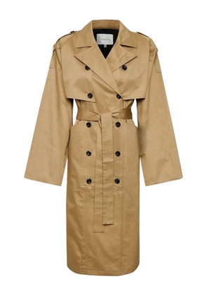 Gestuz Mia double-breasted belted trench coat - Brown