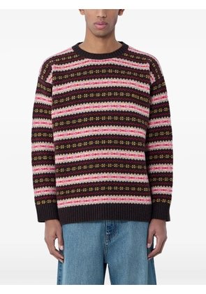 Miu Miu Fairisle-patterned sweater - Brown