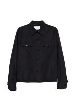 Lardini button pocket cotton jacket - Black
