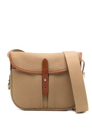 BRADY Stour leather-trimmed satchel - Brown