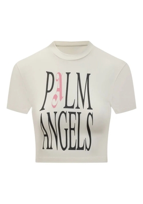Palm Angels logo-print T-shirt - White