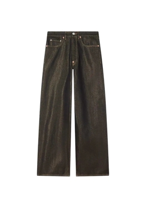 Kenzo five-pockets wide-leg jeans - Black