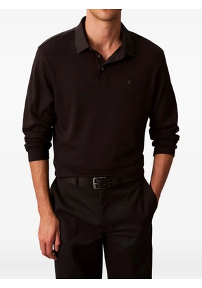 Calvin Klein long-sleeves polo shirt - Black