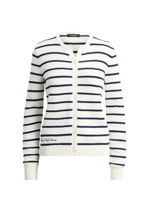 Lauren Ralph Lauren striped cardigan - White
