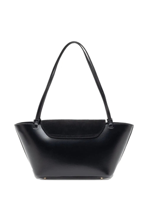 Elleme Courrier suede flap tote bag - Black