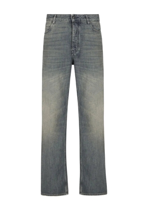 Balenciaga logo-patch cotton jeans - Blue