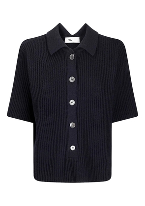 Sibel Saral ribbed polo sweater - Blue