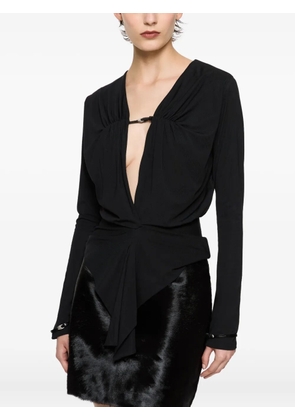 Paris Georgia Filomena long-sleeve top - Black