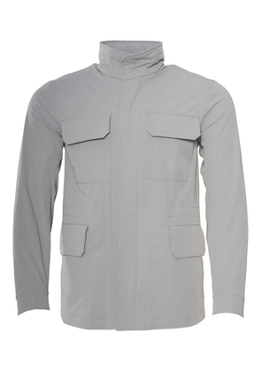 Kiton hidden-hood flap-pocket jacket - Grey