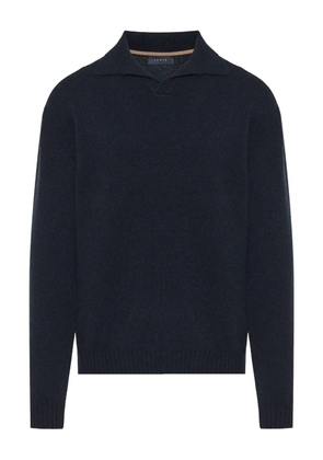 Sease split-neck sweater - Blue